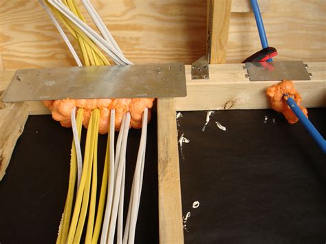 how to seal electrical boxes|filling holes around electrical wires.